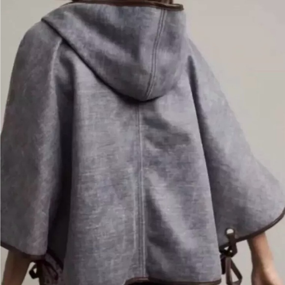 Anthropologie HEI HEI poncho cape reversible Sherpa. New without tags. - Picture 3 of 6